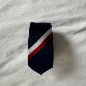 The Tie Bar - ad stripe classic navy - skinny